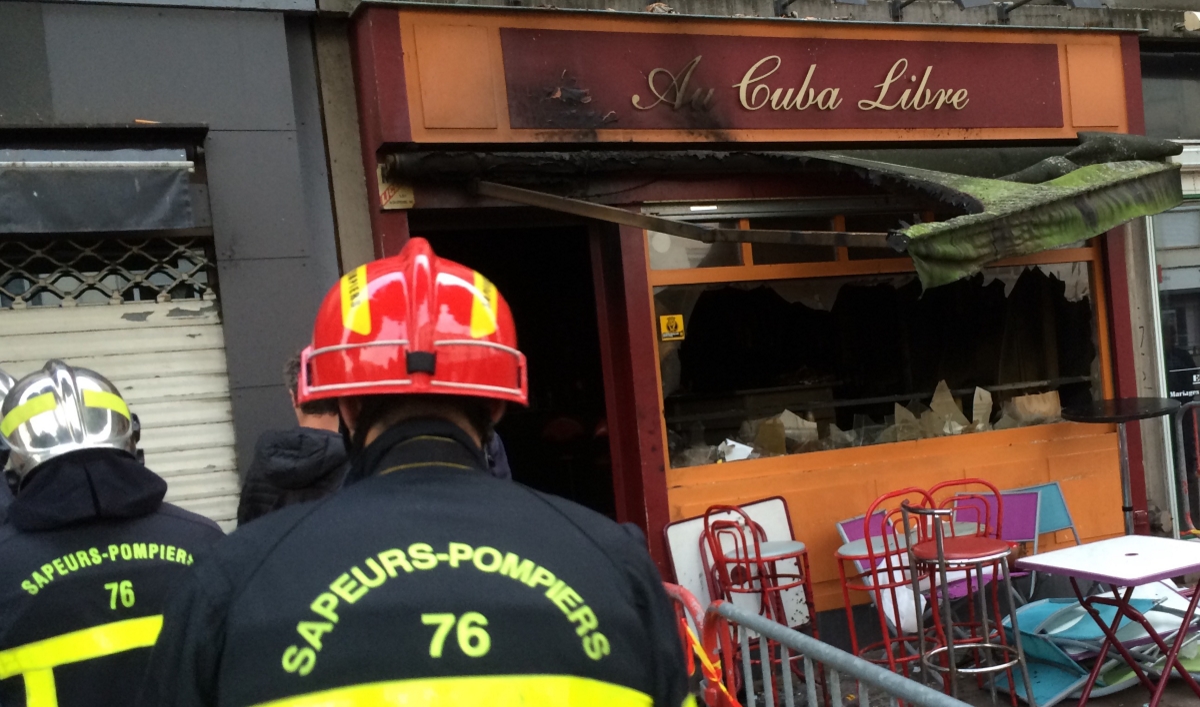 Incendie Cuba Libre Rouen - Photo Sdis 76