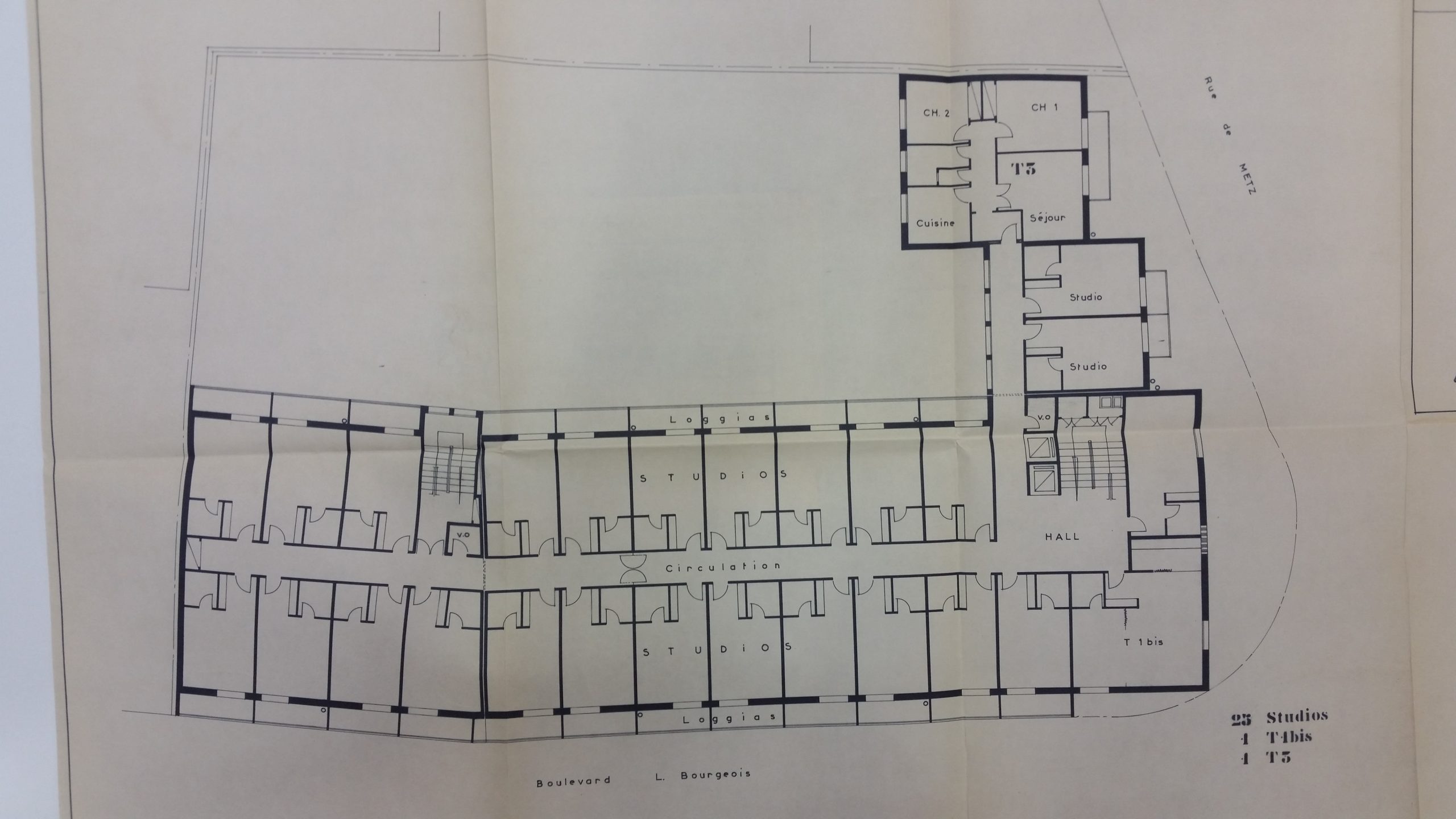 Plan étage courant du bâtiment (Image Sdis du Tarn) Plan étage courant du bâtiment (Image Sdis du Tarn)