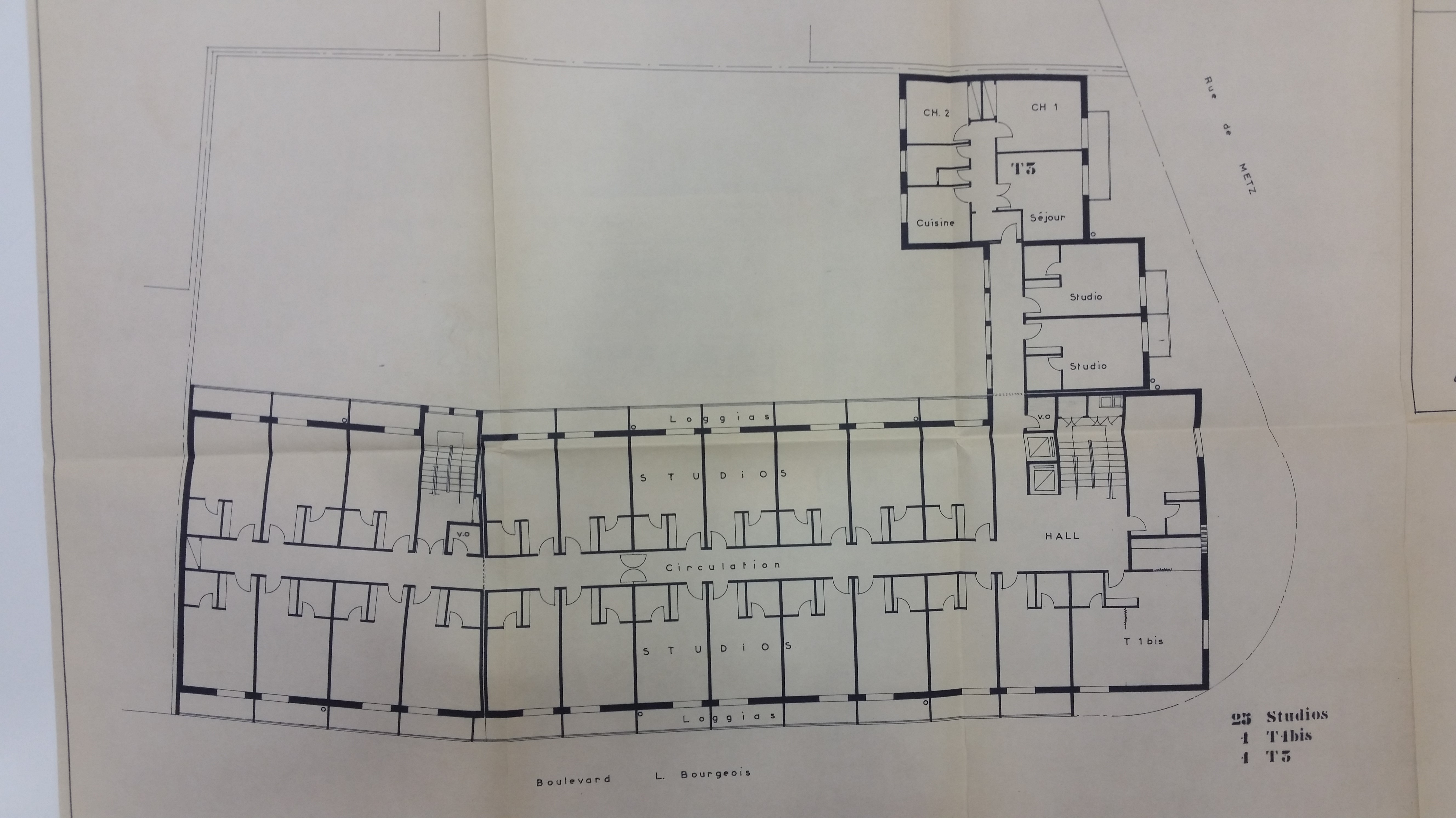 Plan étage courant du bâtiment (Image Sdis du Tarn) Plan étage courant du bâtiment (Image Sdis du Tarn)