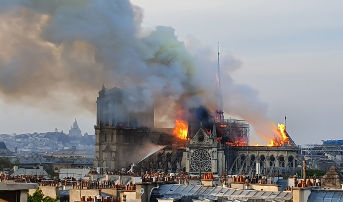Incendie Notre-Dame de Paris (photo wikimedia - commons)