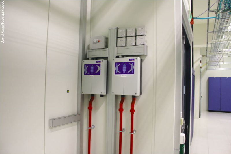 Détecteurs de fumée par aspiration dans un data center ©David Kapp/Face au Risque