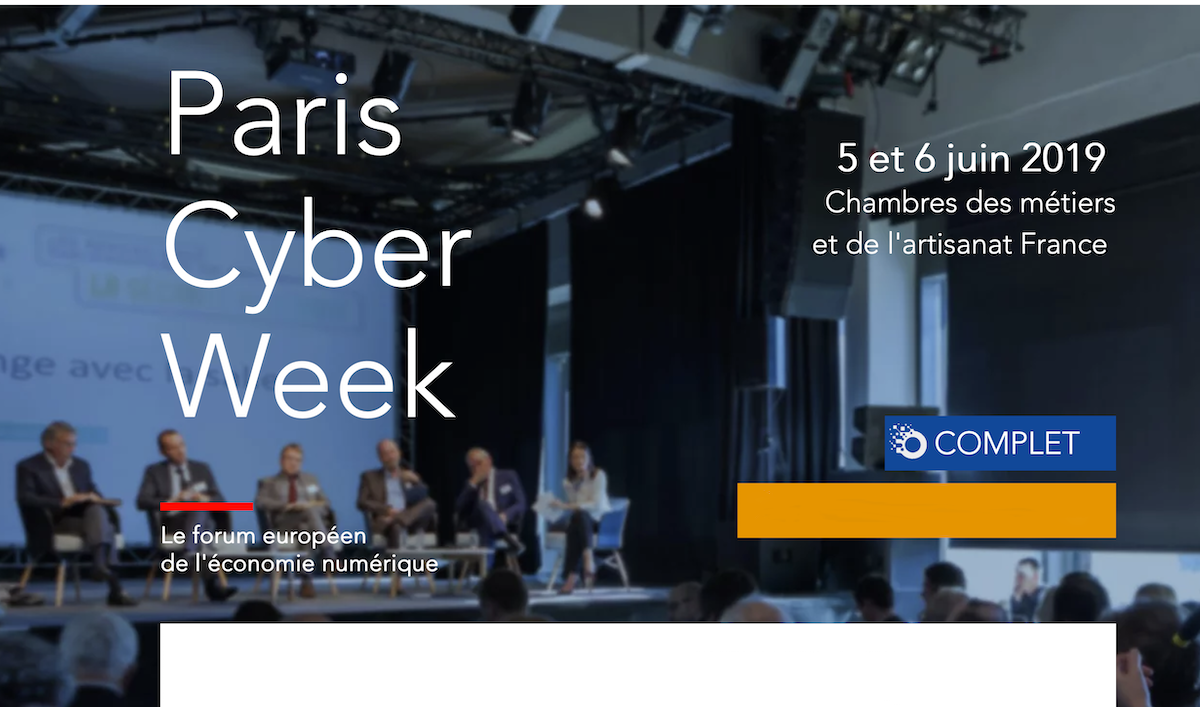 Paris Cyber Week identite confiance ecologie et assurance