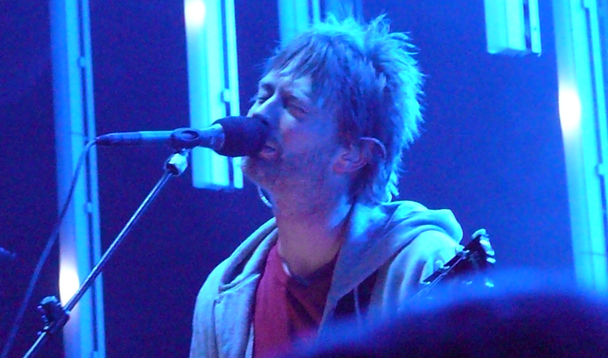 Thom Yorke le leader de Radiohead photo Angela n. via Flickr licence CC