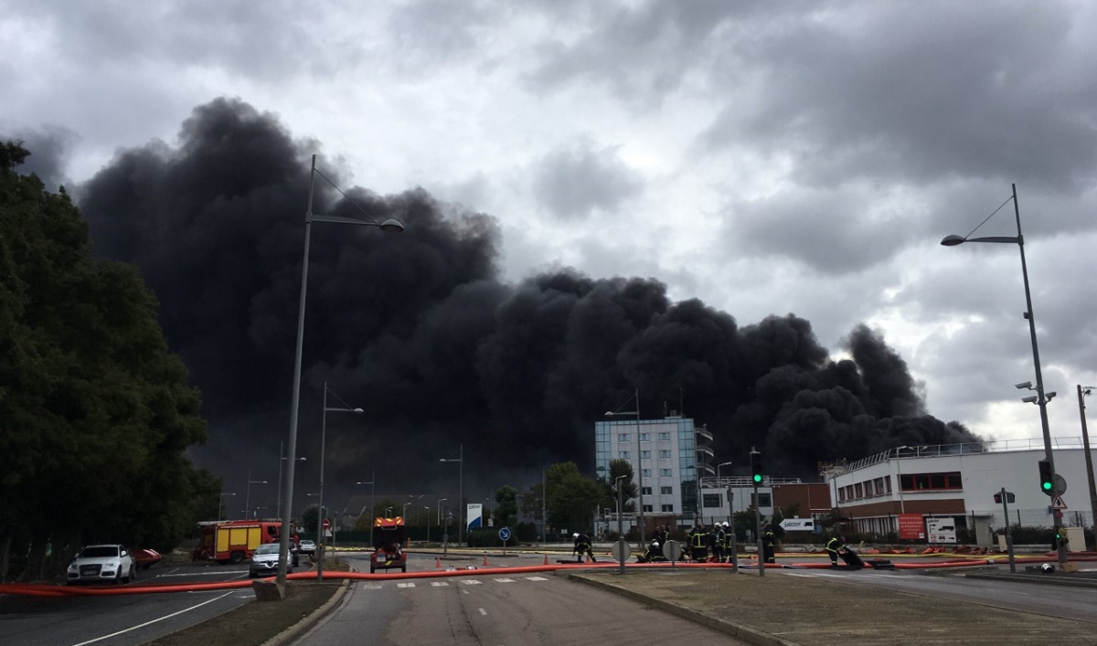 Incendie usine Lubrizol © Gaëlle Carcaly/FAR