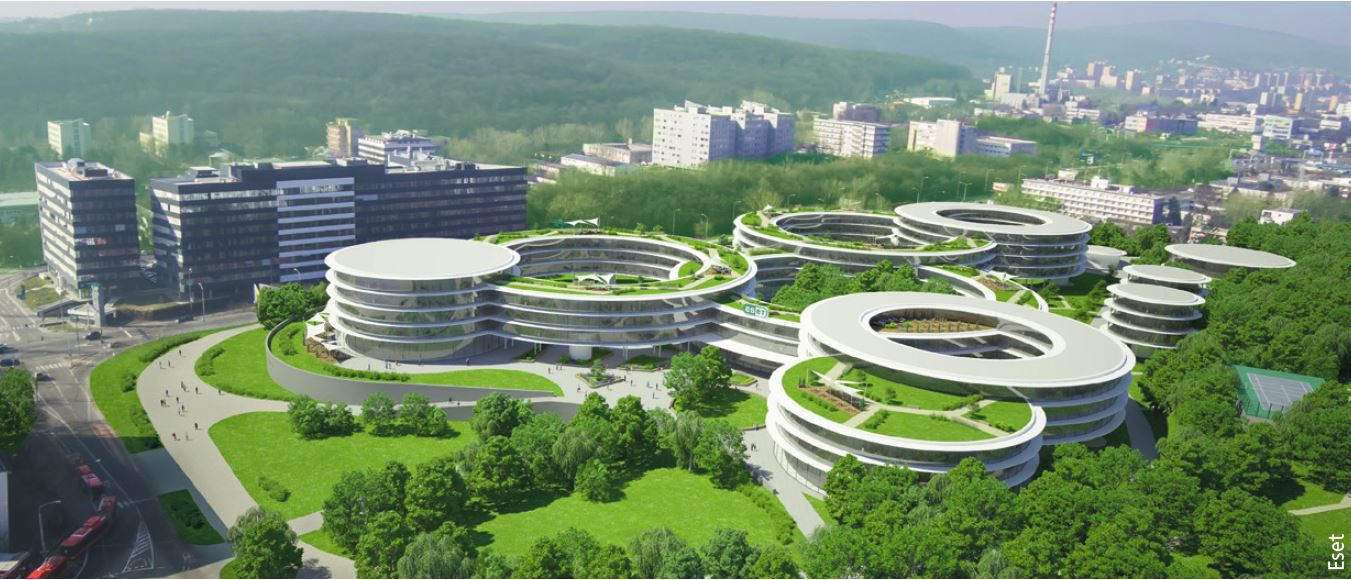 Le futur siège d'Eset à Bratislava - Photo : Eset