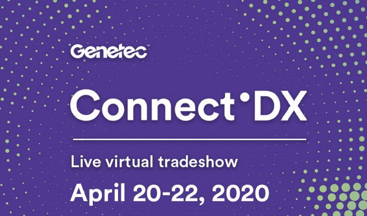 Salon virtuel Connect'DX (image twitter Genetec).