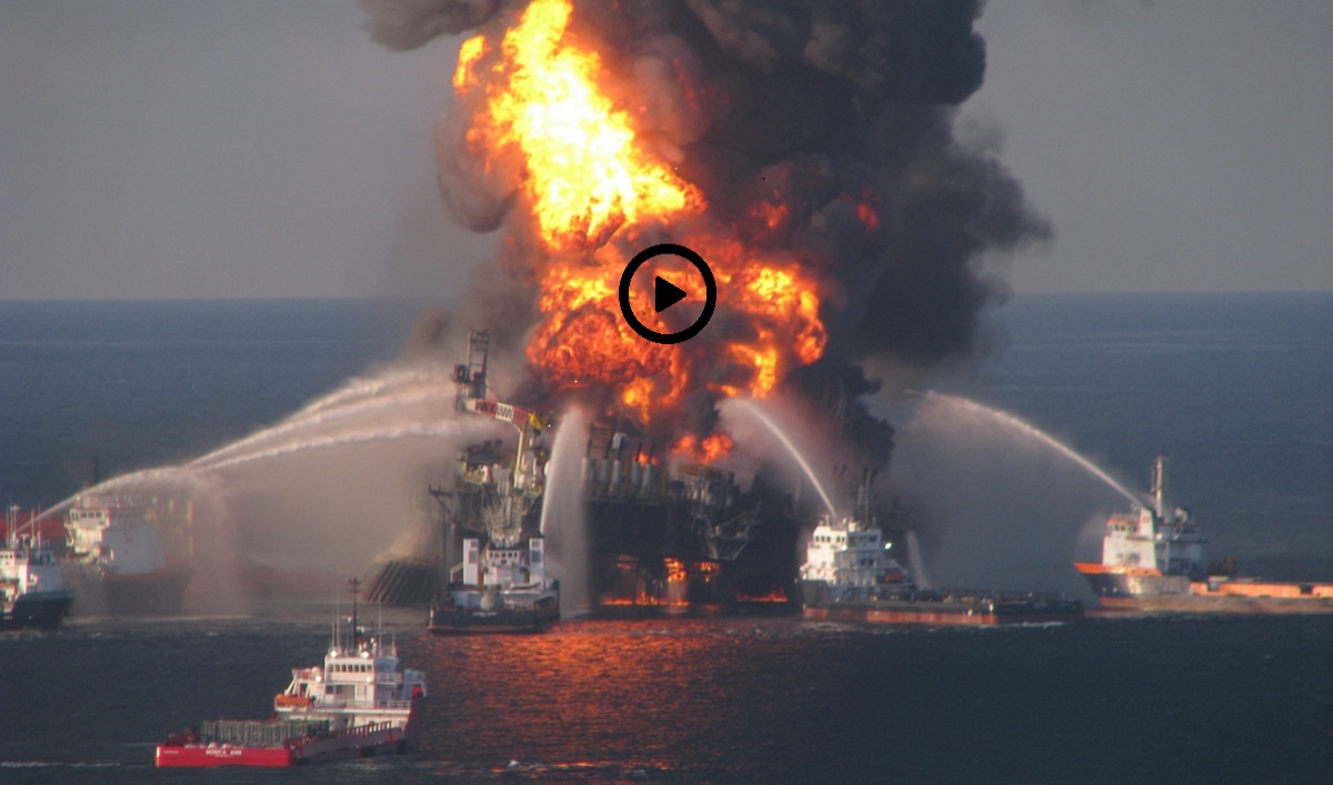 Explosion-pollution-Incendie-Deepwater horizon- crédit photo : Florida Sea Grant/Flickr-Cc