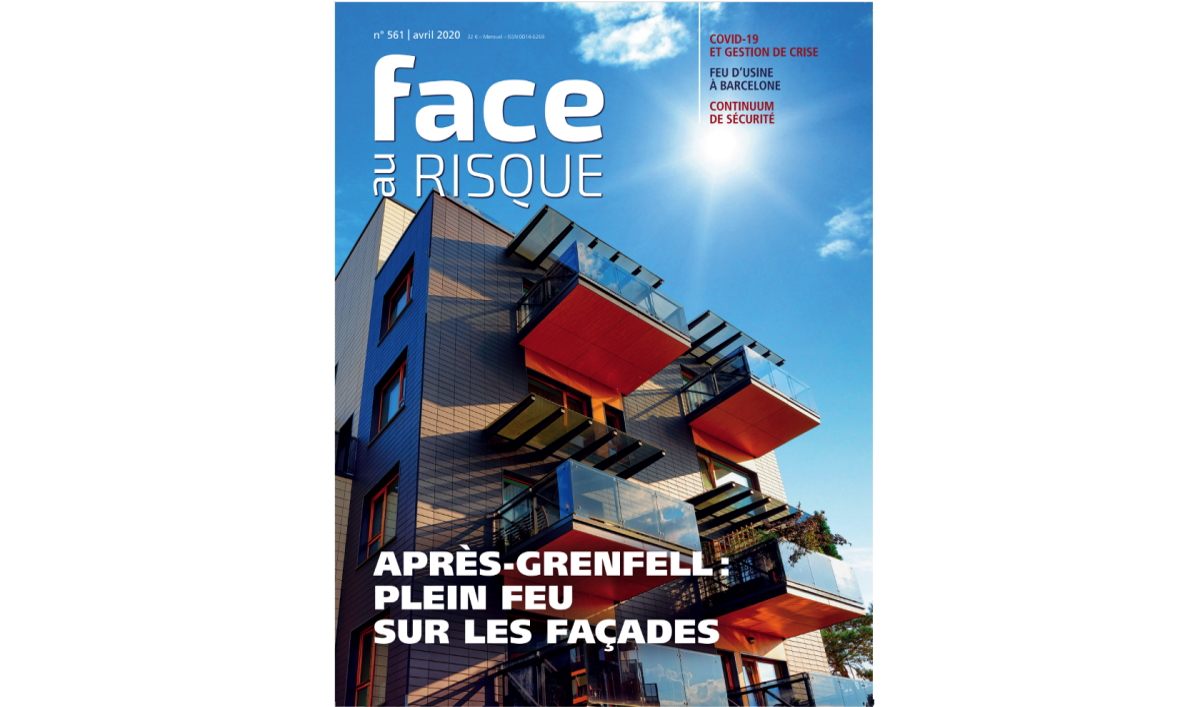 Feux de façade, Une Face au Risque 561 avril 2020.