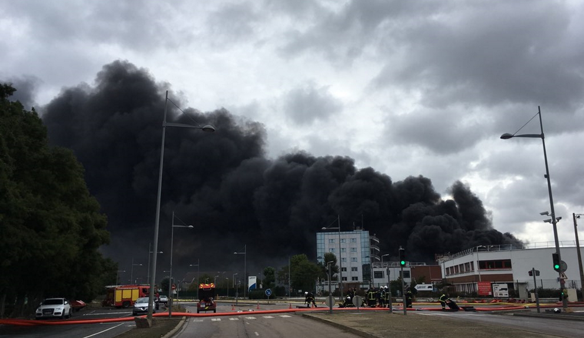 Incendie de Lubrizol à Rouen - Crédit: Face au Risque/Gaëlle Carcaly