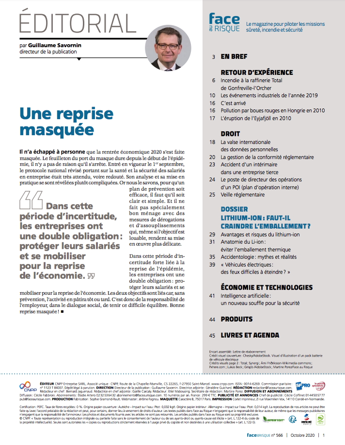 Édito 566 octobre 2020.