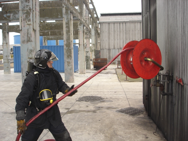 Robinet d'incendie armé (RIA). Photo CNPP