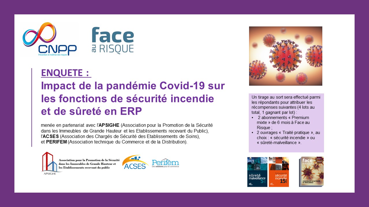 Enquete ERP Covid par CNPP et Face au Risque