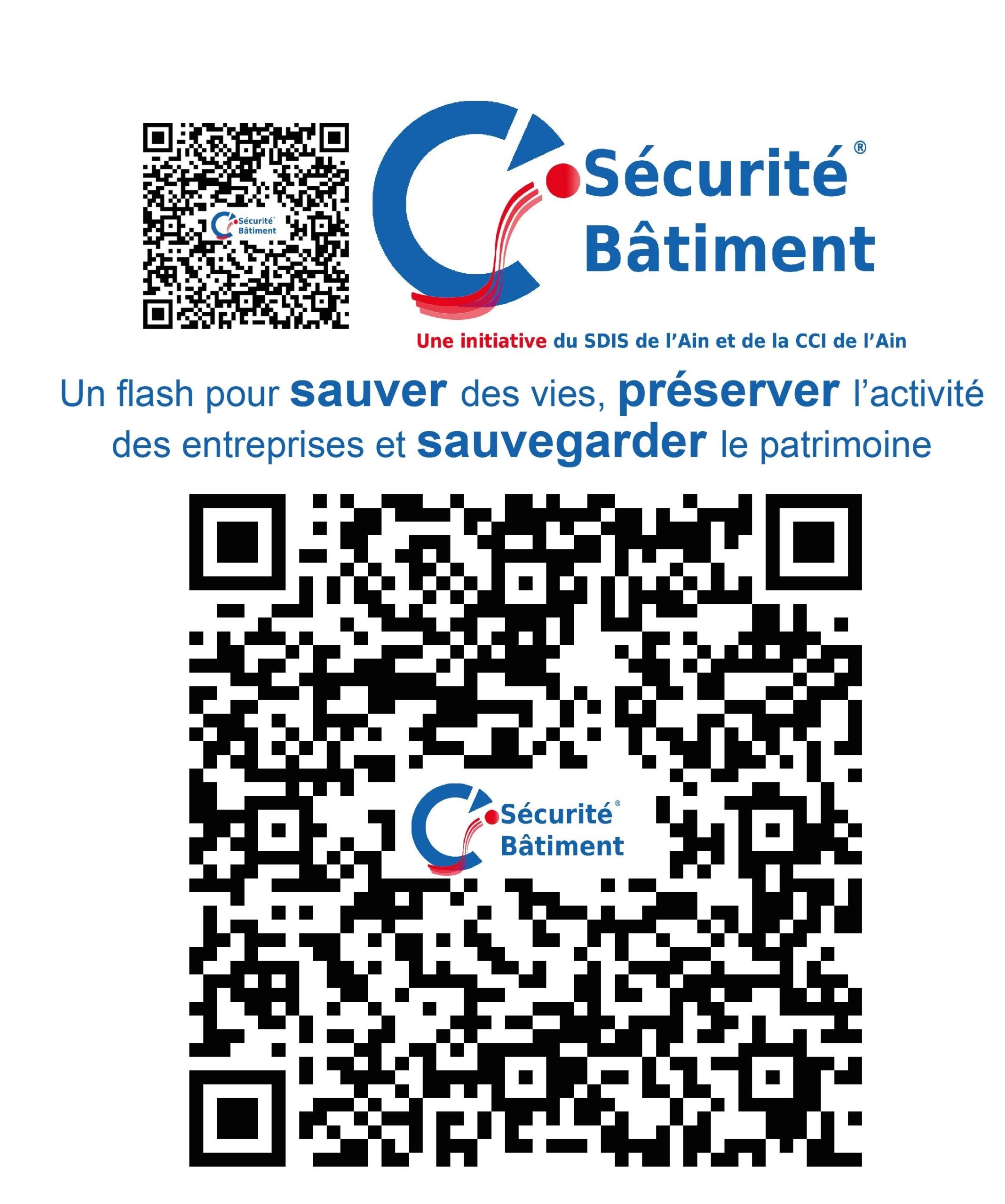 QR Code Sécurité Bâtiment à scanner pour accéder à l'application.