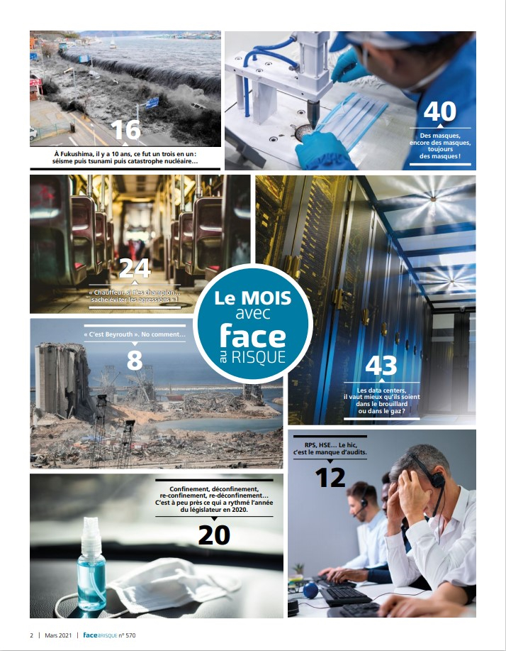 Sommaire en images Face au Risque 571 mars 2021.