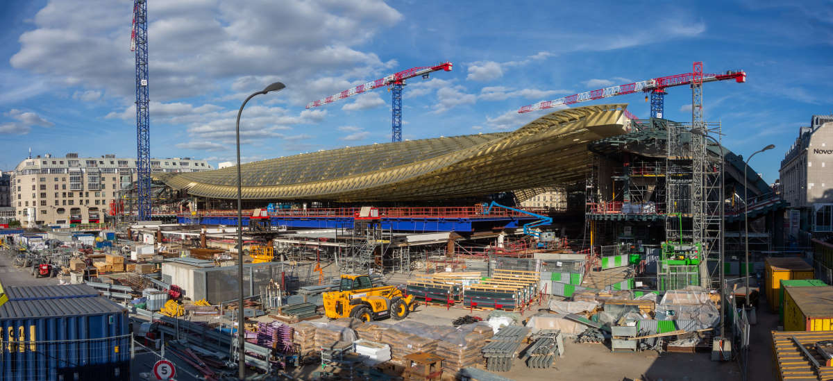 La canopée des Halles à Paris en construction (2014) - Flickr CC www.gilpivert.fr