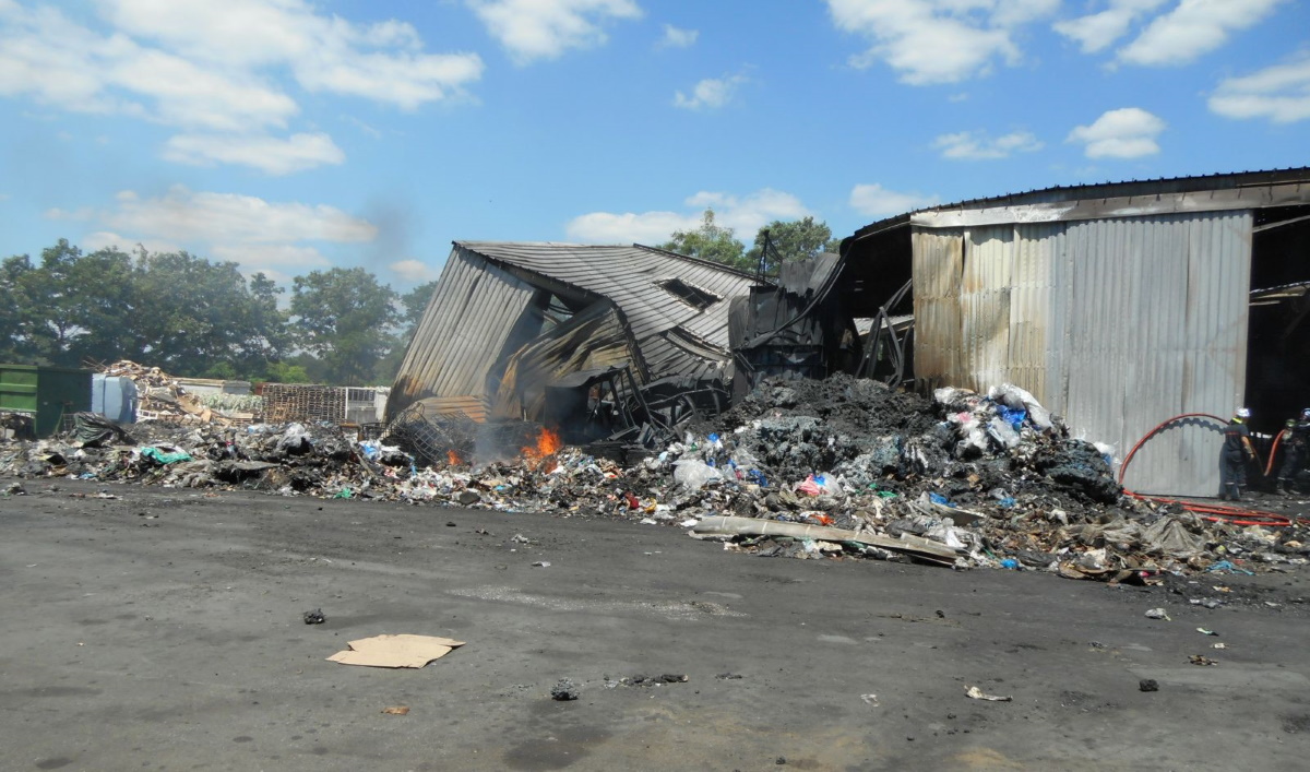 Accidentologie du secteur des déchets-Bâtiment détruit-Aria 51824-Crédit : Dréal Pays de Loire Accidentologie du secteur des déchets-Bâtiment détruit-Aria 51824-Crédit : Dréal Pays de Loire