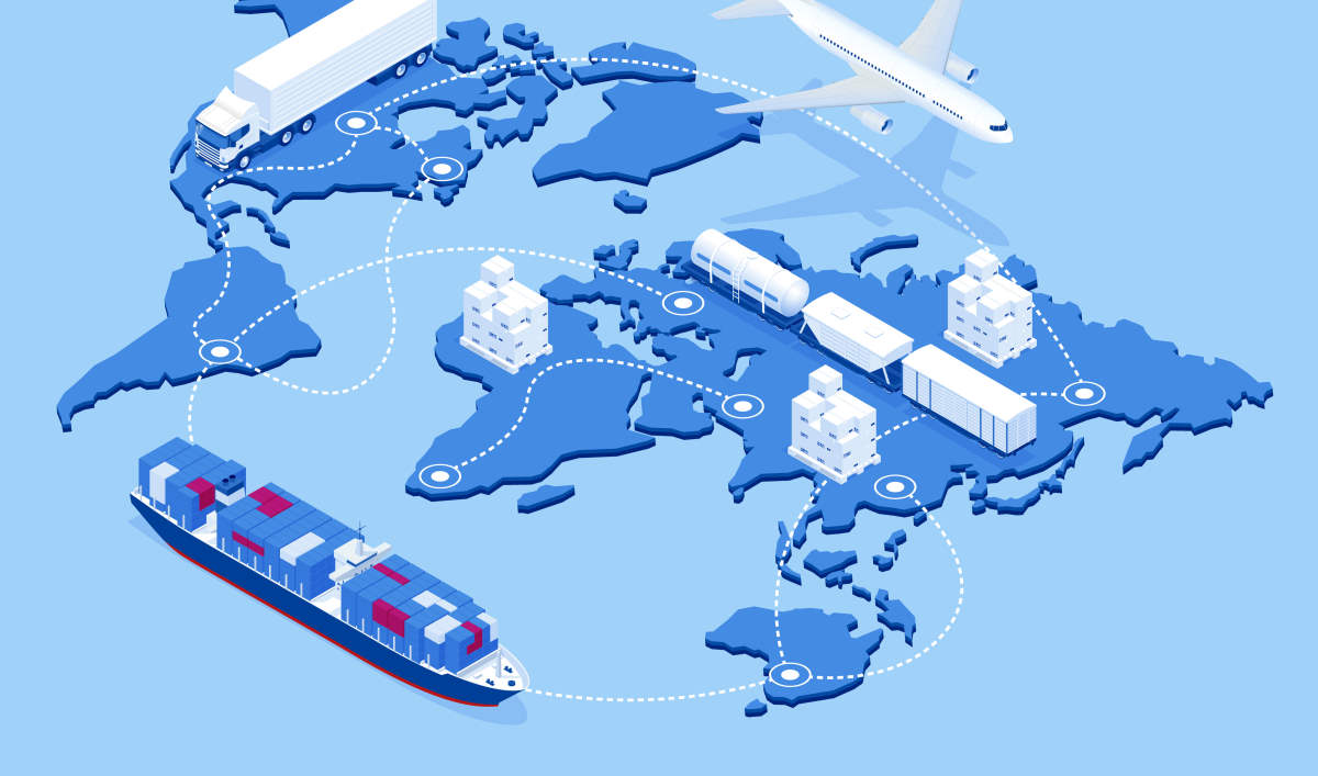 La supply chain mondialisée. Crédit : AdobeStock Golden Sikorka ain mondialisée. Crédit : AdobeStock Golden Sikorka