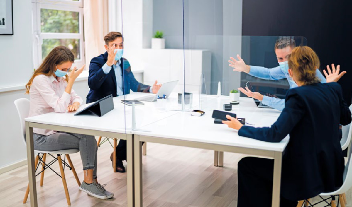 Le bien-être au travail bouleversé par la pandémie – Crédit : André Popov-AdobeStock Le bien-être au travail bouleversé par la pandémie - Crédit : André Popov-AdobeStock