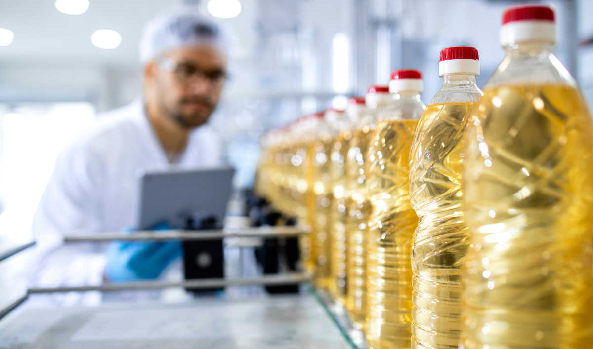 Contrôle du process de production dans une usine de production d’huile végétale. Crédit AdobeStock-littlewolf1989 Contrôle du process de production dans une usine de production d'huile végétale. Crédit AdobeStock-littlewolf1989