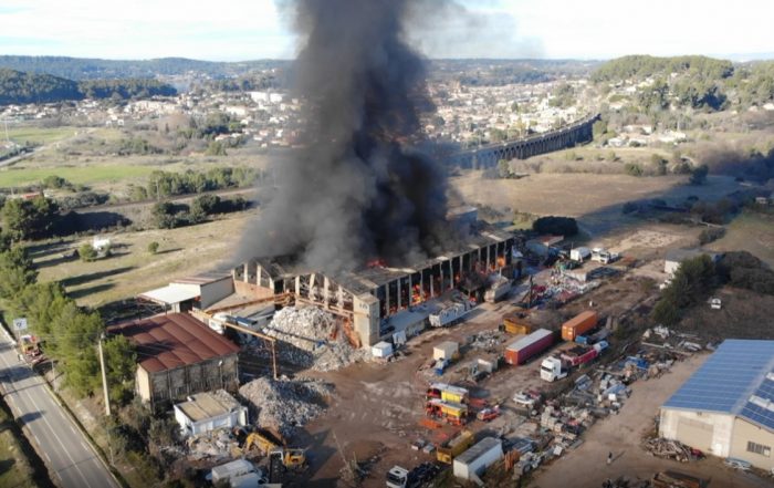 Incendie de Saint Chamas du 26 décembre 2021-Crédit Sdis13