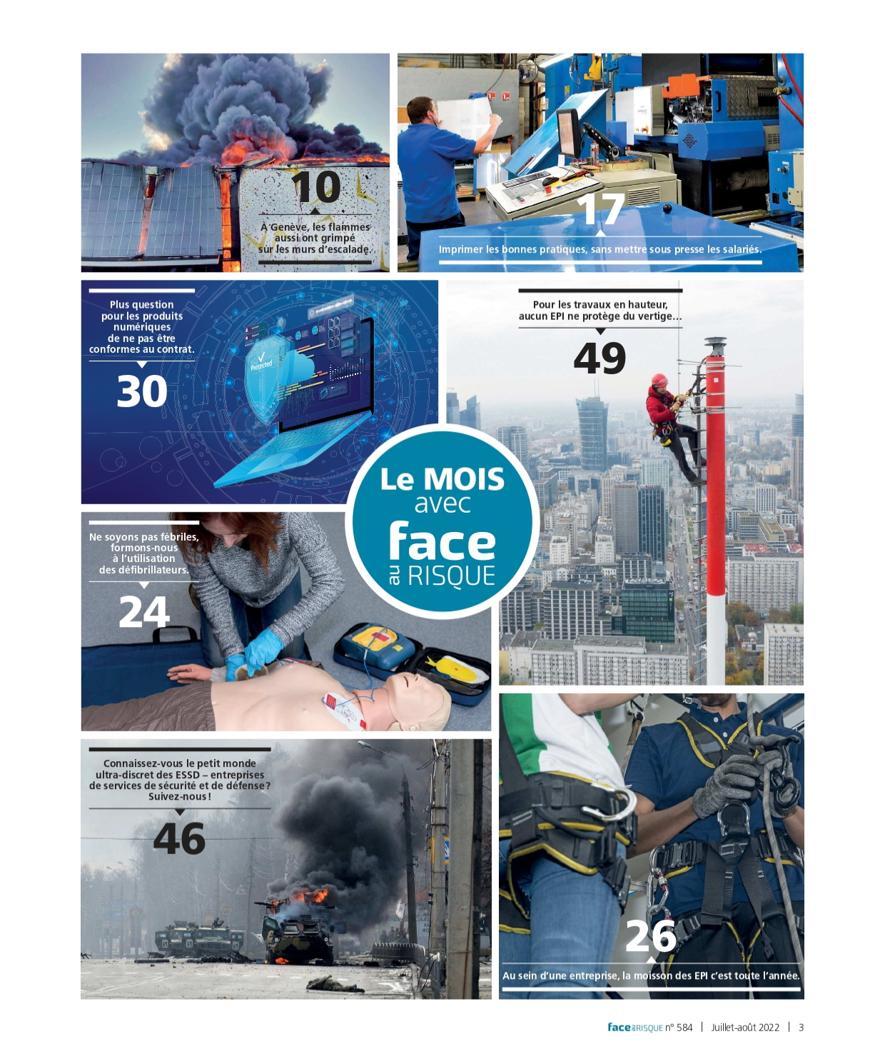 Sommaire en images 584. (Face au Risque été 2022).