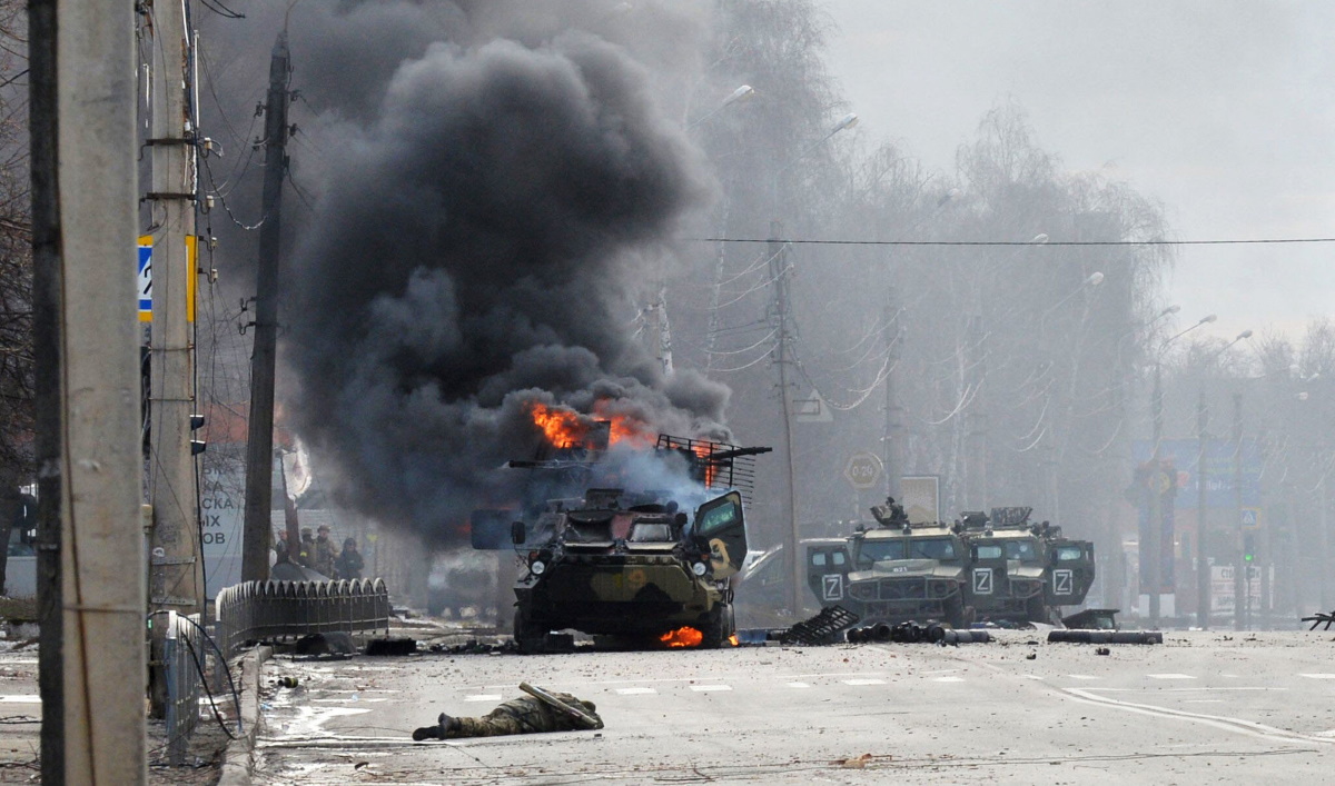 Sécurité des expatriés sur les zones de conflit- Ici, Karkiv en Ukraine le 27 fév 2022-Credit : Manhhai-Flickr-Cc