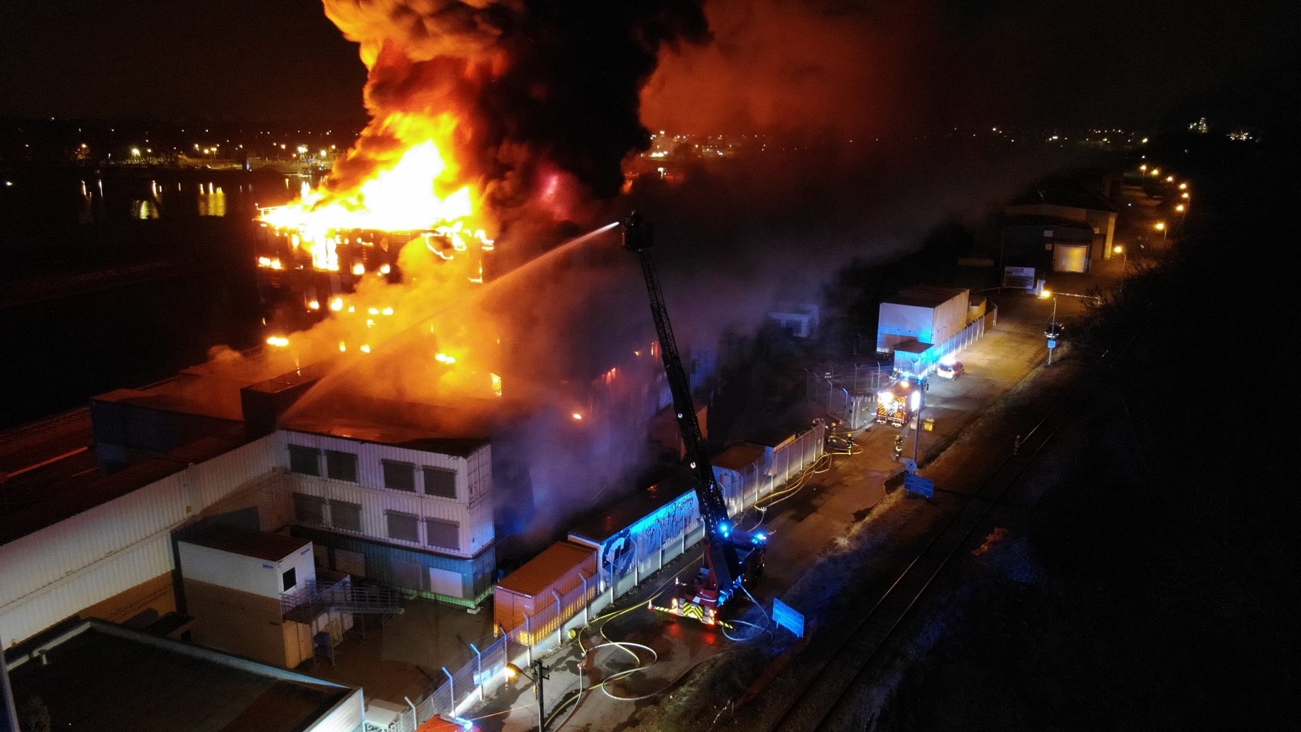 Incendie OVH. Crédit : Sdis67 Incendie OVH. Crédit : Sdis67