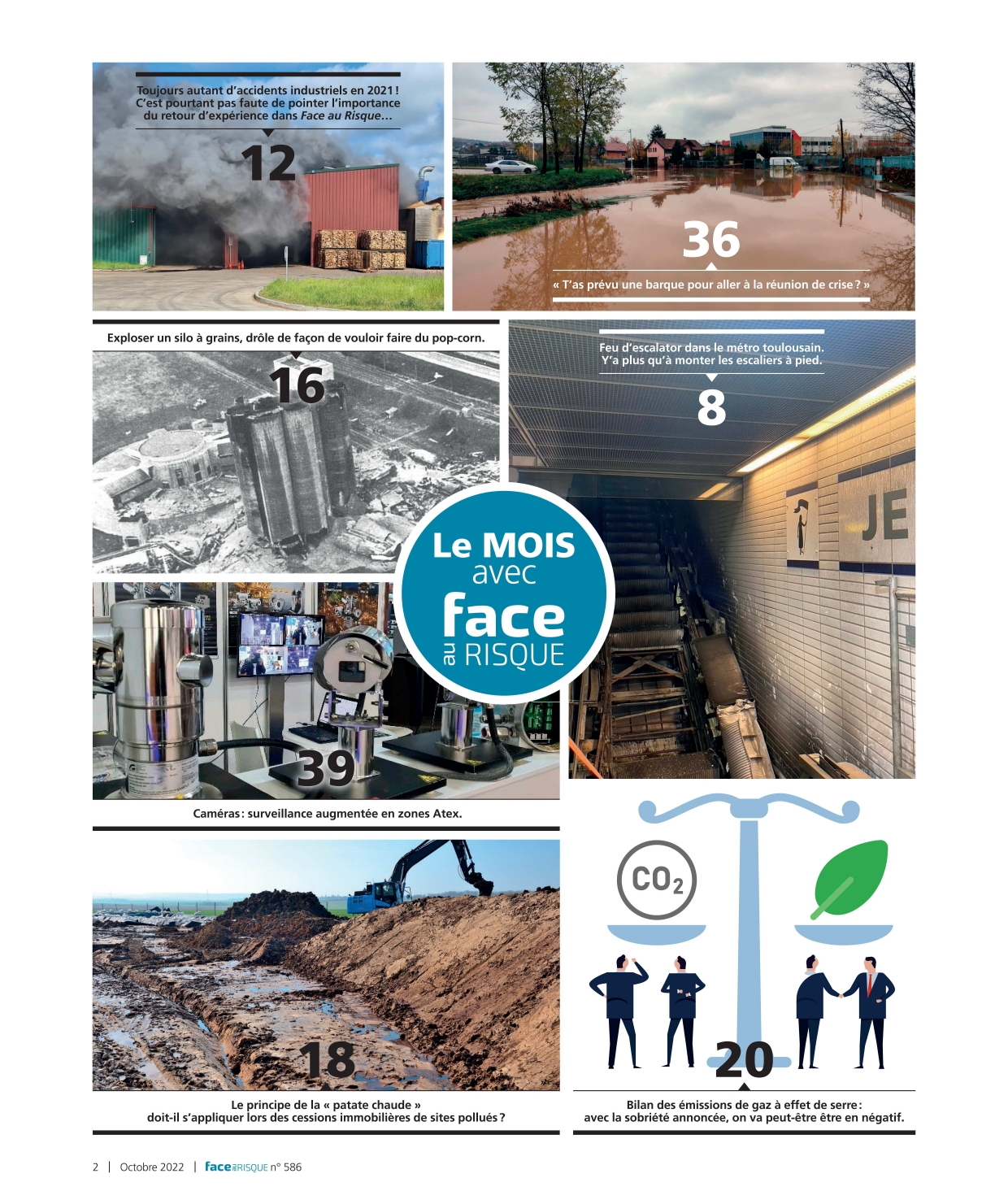 Sommaire en images 586 Face au Risque - Octobre 2022.