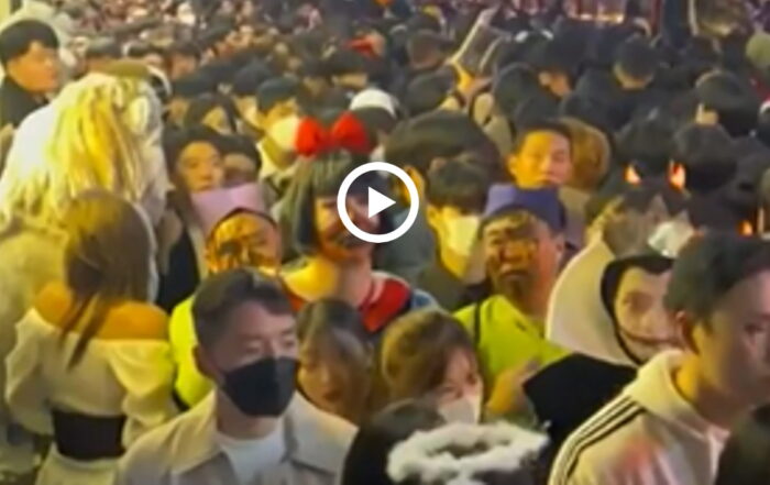 Mouvement de foule meurtrier à Séoul - Crédit: Capture video
