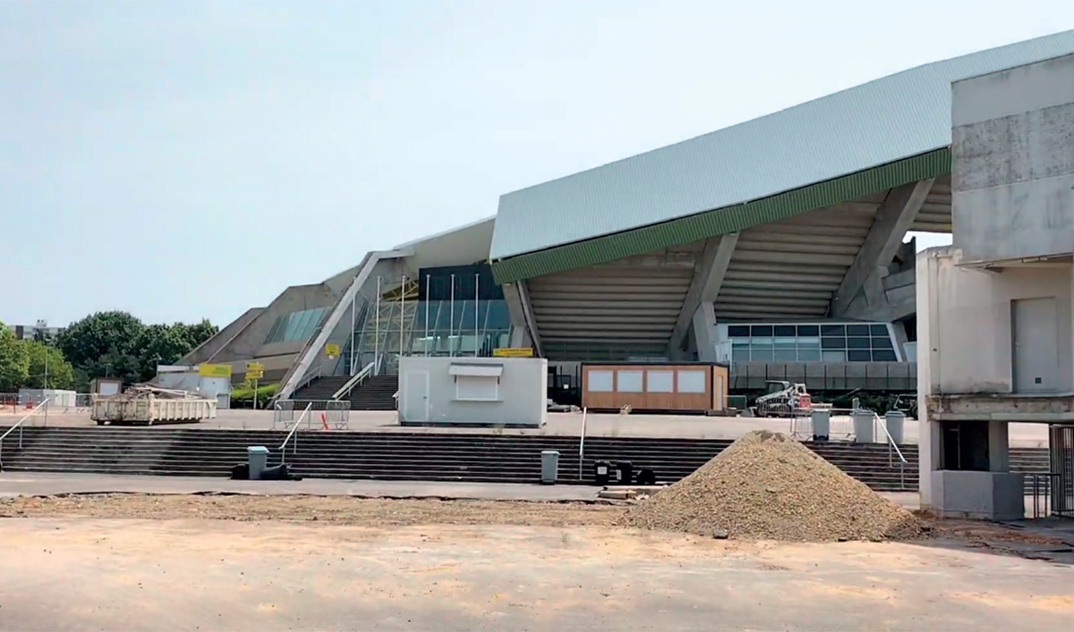 Travaux de rénovation du stade de la Beaujoire - Crédit : DR