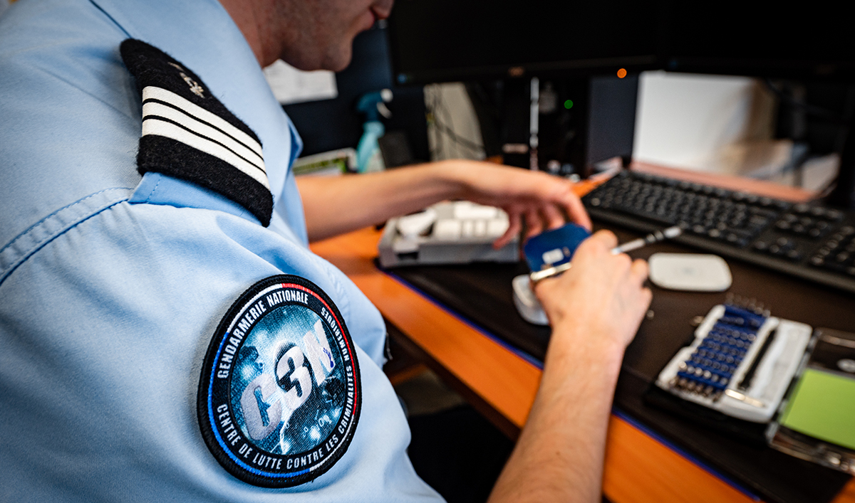 ComCyberGend - Cybersécurité.Crédit : Gendarmerie SIRPA-F.Garcia