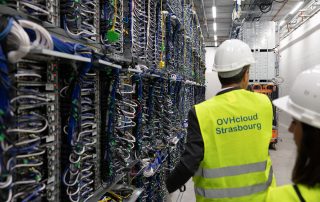 Une des six salles serveurs du nouveau datacenter SBG 5 - Crédit: OVHcloud