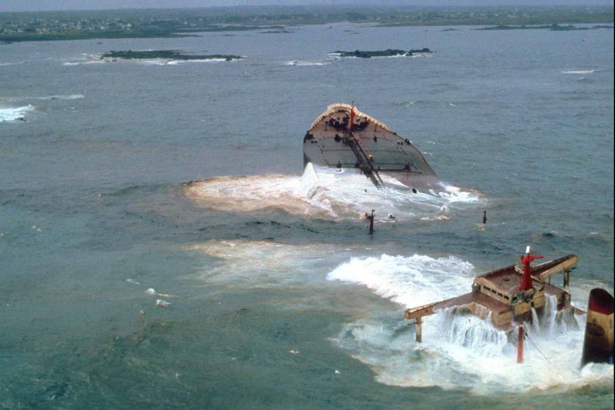 Naufrage de l'Amoco Cadiz - Crédit: National Oceanic and Atmospheric Administration-Wikimedia commons