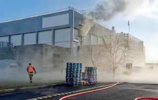 Feu entrepôt frigorifique Occitanie - Crédit: Sdis 31