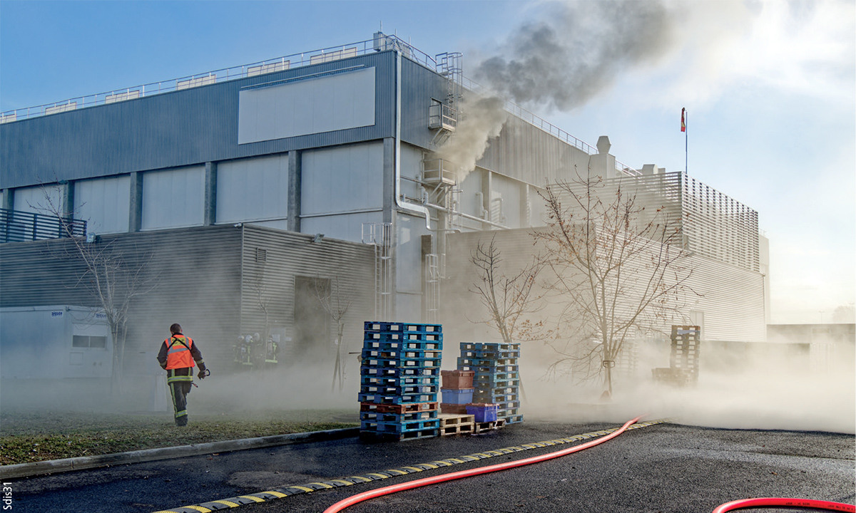 Feu entrepôt frigorifique Occitanie - Crédit: Sdis 31