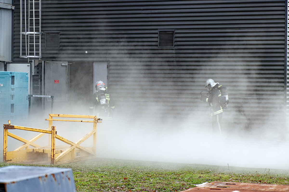 Feu entrepôt frigorifique Occitanie - Crédit: Sdis 31