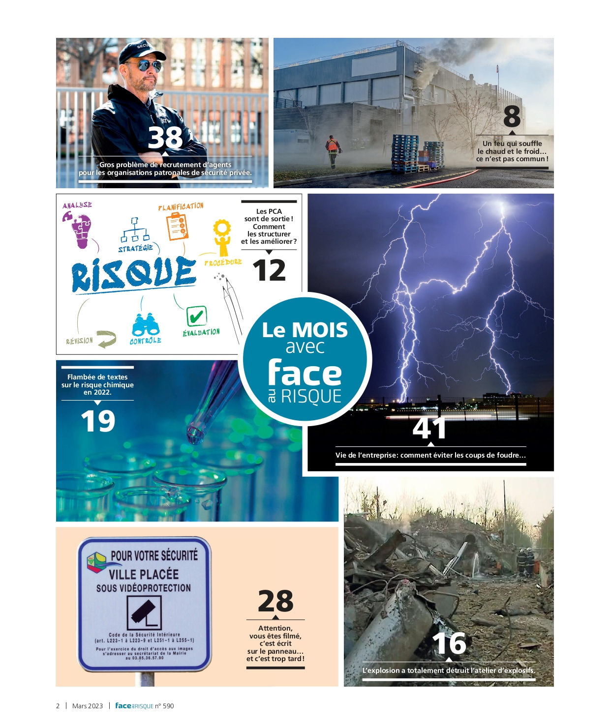 Sommaire en images 590 - Face au Risque - Mars 2023.