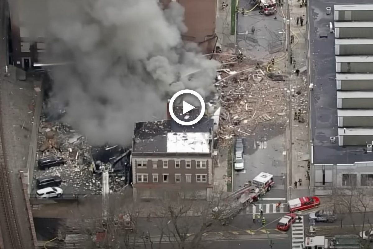 Explosion mortelle dans une confiserie en Pennsylvanie. (Capture vidéo YouTube _ 6abc Philadelphia)