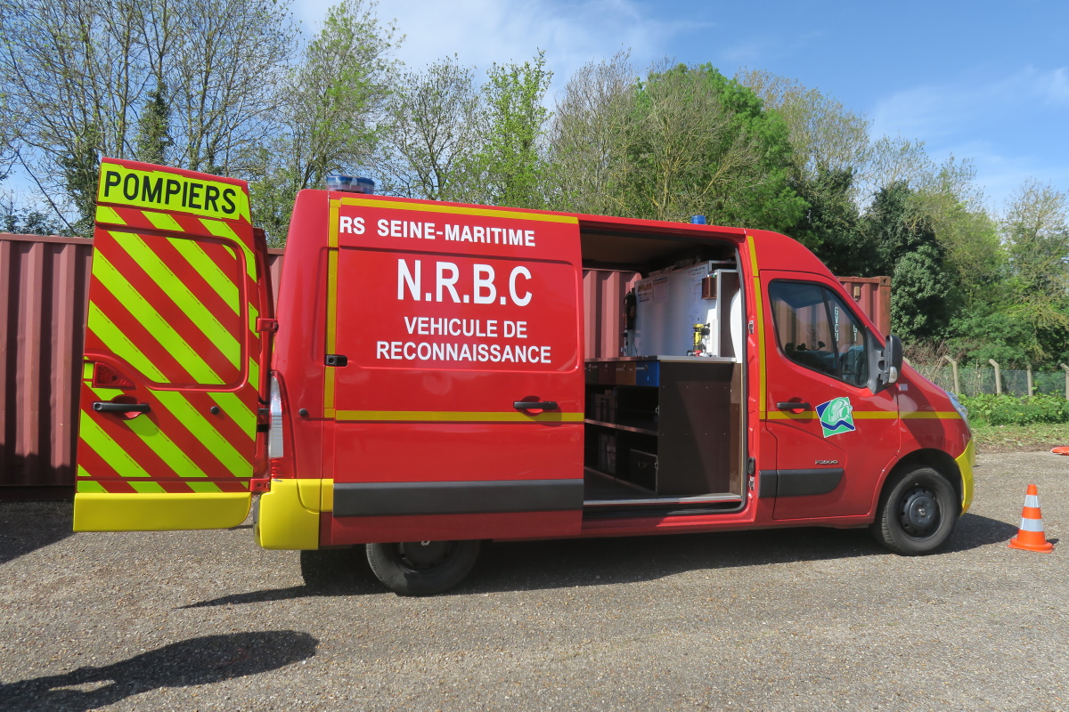 L'un des véhicules NRBC du Sdis76 - Crédit : Martine Porez/Face au Risque