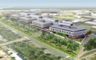 Vue hôpital Orléans - Crédit: Groupe 6