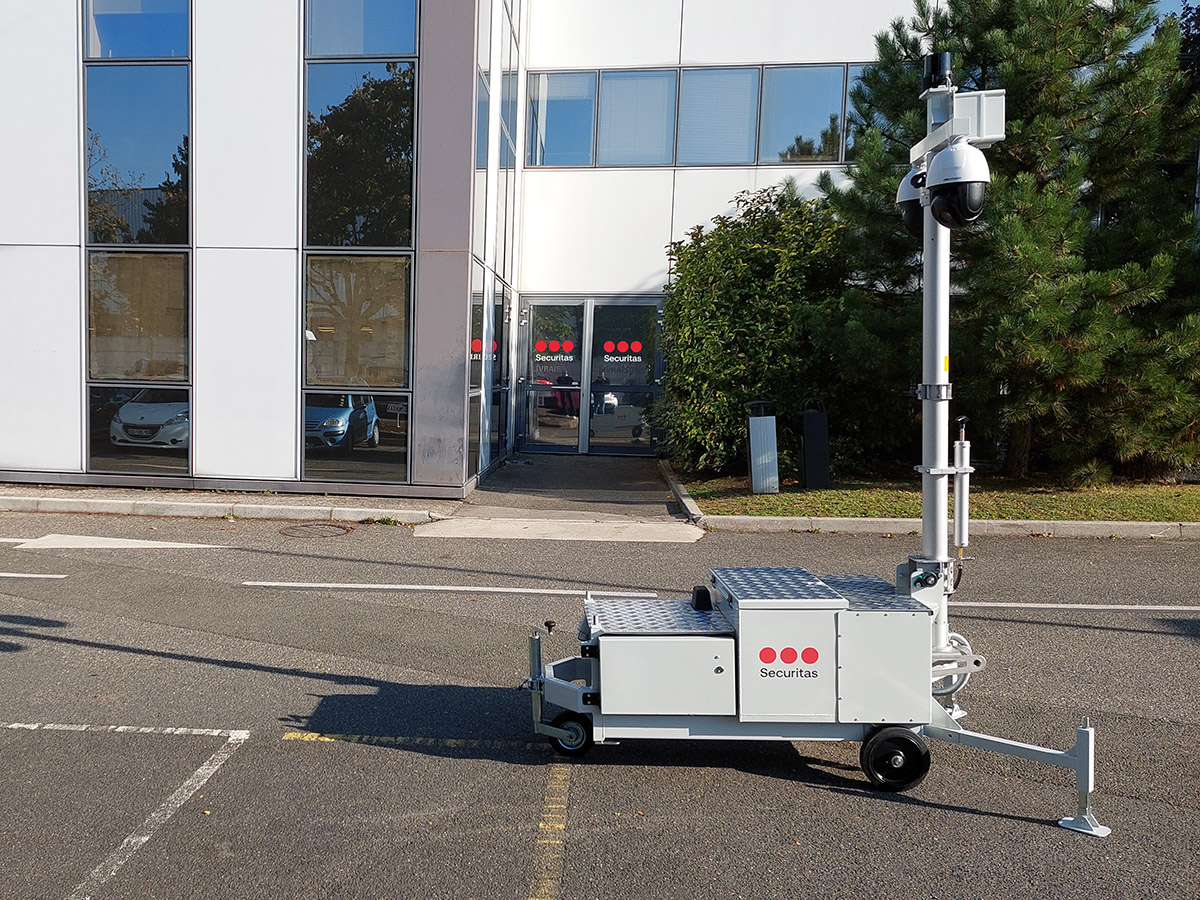 La Mobile Cam 3D dispose d’un lidar, d’une caméra optique et d’une caméra bi-spectrum – Crédit: Securitas La Mobile Cam 3D dispose d'un lidar, d'une caméra optique et d'une caméra bi-spectrum - Crédit: Securitas
