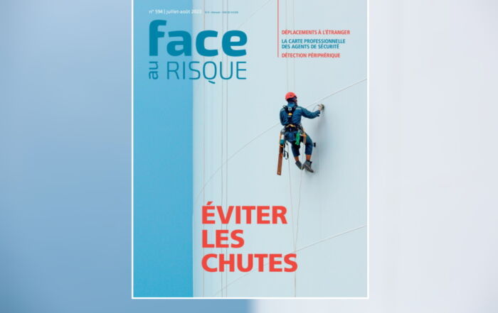 Couverture Face au Risque 594 - éviter les chutes. Ete 2023.