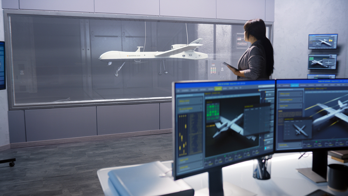 Engineers check aerodynamics of drone - Crédit : Framestock/AdobeStock