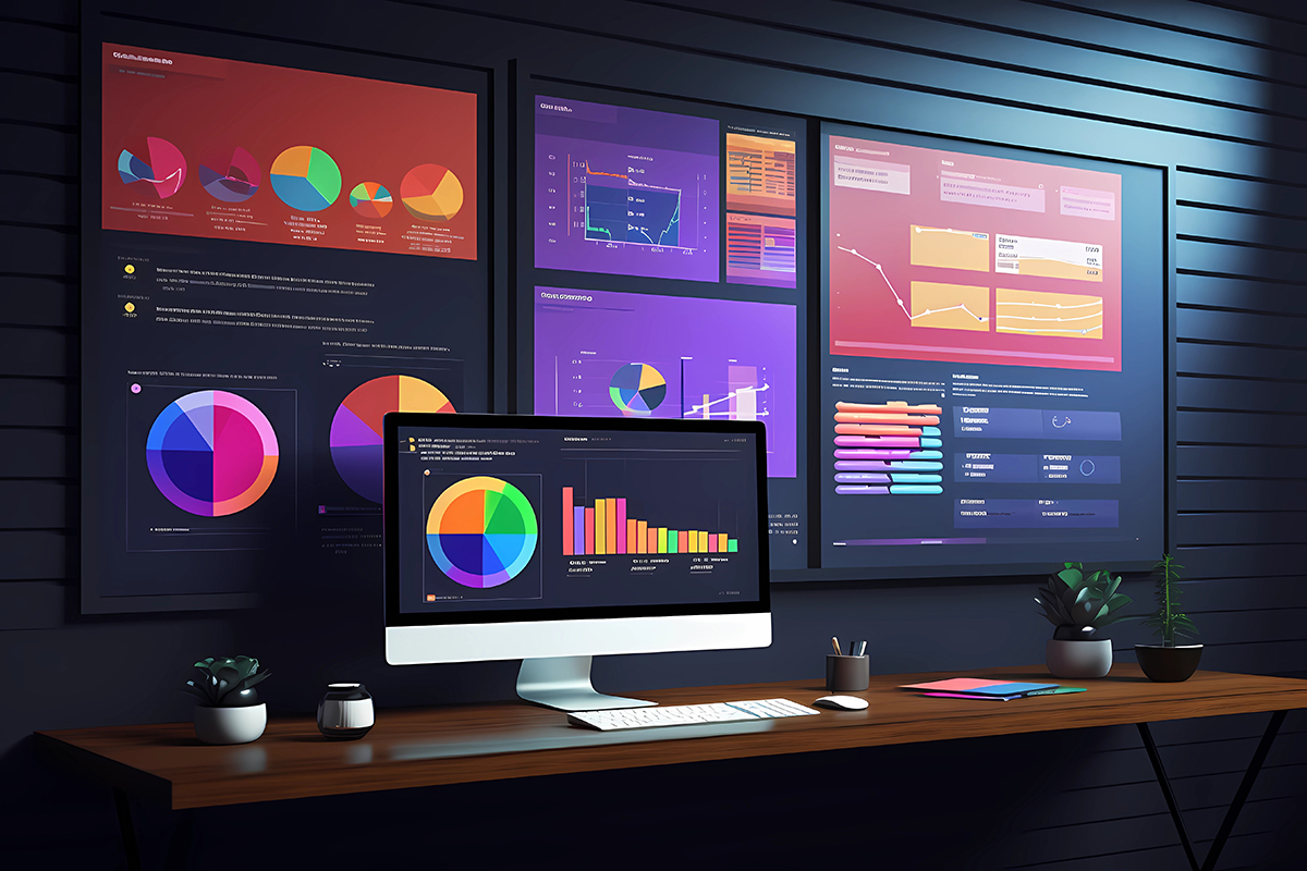 Intuitive Workflow: Futuristic Charts and Diagrams in High-Tech - Crédit : Cevko/AdobeStock