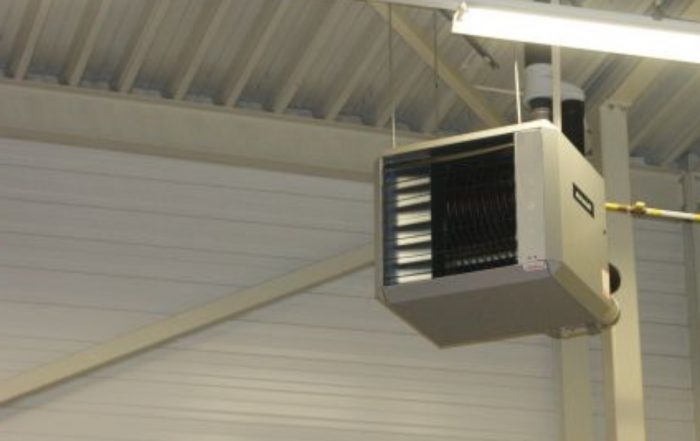Entrepôt - Matières combustibles - Installation d'aérothermes à gaz