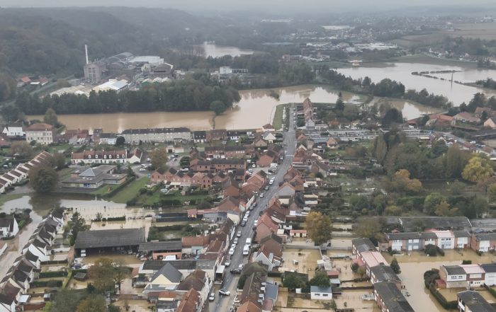 Inondations du Pas-de-Calais à Blendecques - Crédit : Service communication du Sdis62