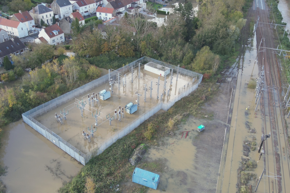 Inondations du Pas de Calais à Saint-Étienne-au-Mont - Crédit : service communication du Sdis62