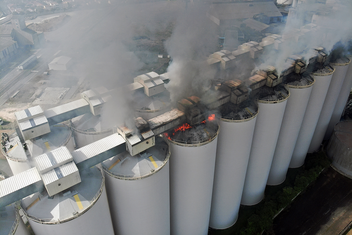 Feu de La Rochelle 01 - Crédit : SDIS17