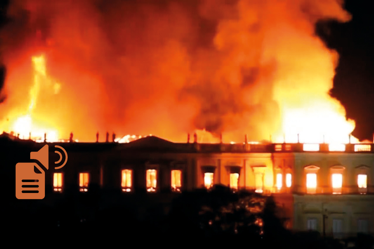 Incendie du musée de Rio - Crédit capture YouTube