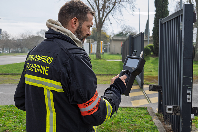 Les pompiers ont effectué des relevés dans l’air © Mathieu Boutinaud, Sdis 31 Les pompiers ont effectué des relevés dans l’air © Mathieu Boutinaud, Sdis 31